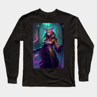 Female Caracal Warlock Long Sleeve T-Shirt